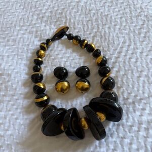 Designer Viktoria Hayman Necklace and Matching Earrings